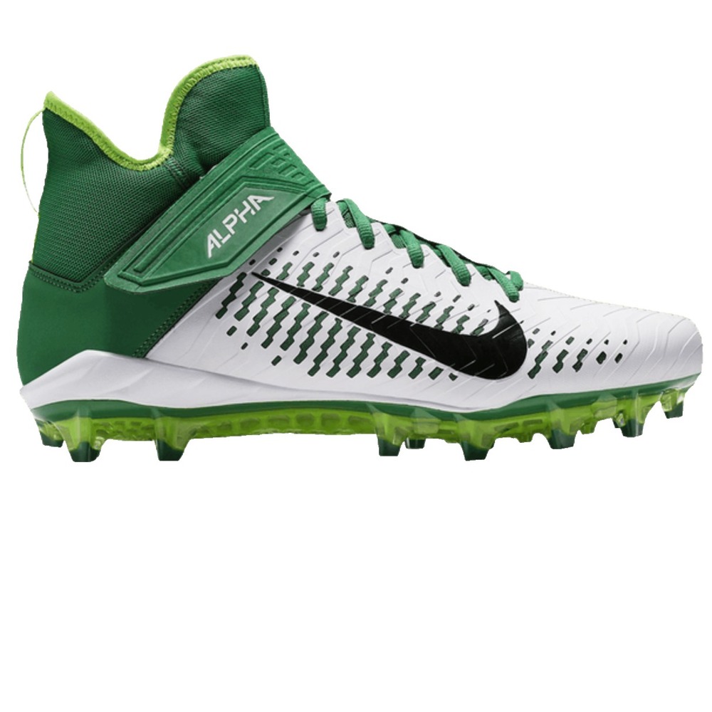 Nike Alpha Menace Pro 2 Football Cleats Mid White‎ Pine Mens 11 UK 10 EU 45